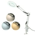 thumbnail image 4 of Flexible Clamp-on Table Lamp with 8x Magnifier Swing Arm Dimmable, 4 of 8