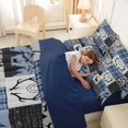 thumbnail image 5 of Manfei Rustic Deer 7pcs Queen Bedding,Mountain Pine Bedding Comforter Set Queen,Navy Gray,Navy Blue Reversible, 5 of 7