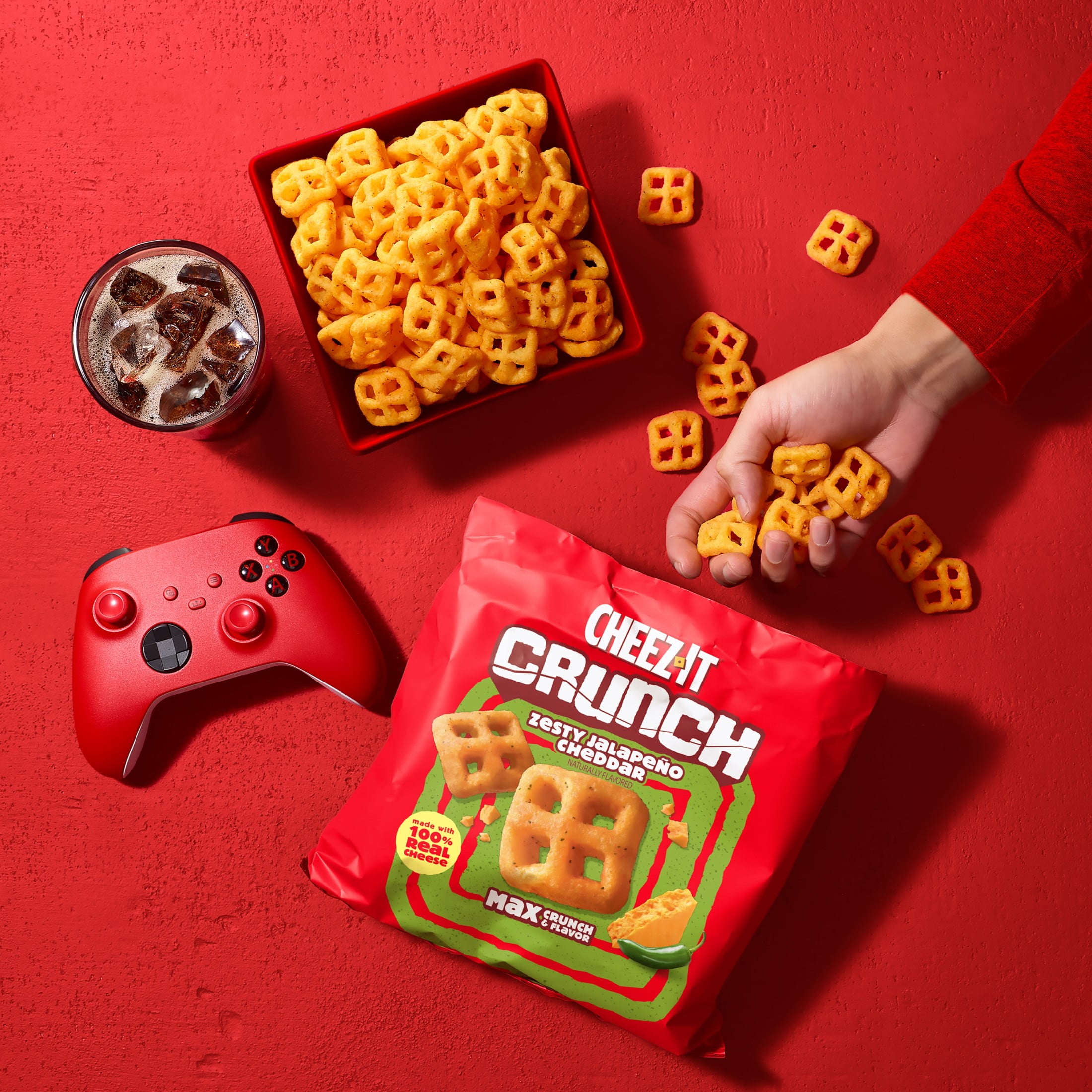 Cheez-It, Crunch Zesty Jalapeno Cheddar Snacks, 6.5 oz - Walmart.com