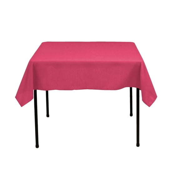 52 in. Square Cotton-feel Tablecloth Fuchsia