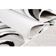thumbnail image 4 of Ladole Rugs Calvin Abstract Contemporary Modern Area Rug - Amazing Durable Home Decor 6x8 Carpet for Living Room, Bedroom, Kitchen, and Office - Black and White, 6x9 (6'5" x 9'5", 200cm x 290cm), 4 of 6