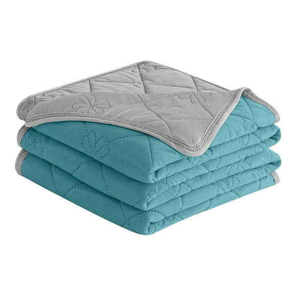 Couverture d'Été Douce et Fraîche 79x91 Po Légère et Respirante, Jeté de Confort Rafraîchissant, Couvertures Innovantes à Double Face, Lavable en Machine pour Lit, Canapé, Sofa, Garde au Frais pour la Sueur Nocturne