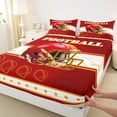 thumbnail image 3 of jejeloiu Red Football Helmet Full Size Sheets,Rugby Sport Bed Sheets,Boys Ball Game Sheet Sets For Teens,Luxury Bedroom Decor,4-Piece, 3 of 7