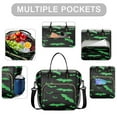 thumbnail image 2 of Black Halloween Bats with Green Womens Lunch Box for Work,Insulated Large Lunch Bag for Tween and Teen,Loncheras Para Mujer,Leakproof Adult Lunch Bag for Work,Beach,Travel,Picnic,Camping, 2 of 7