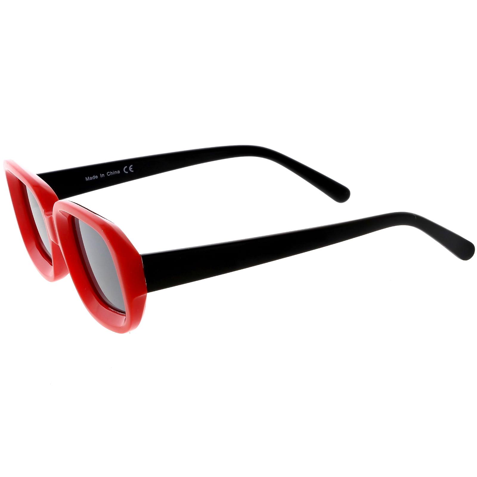  Armear Small Metal Frame Square Sunglasses Non Polarized Lens  (Black/smoke, 50) : Clothing, Shoes & Jewelry