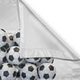 thumbnail image 3 of Letter H Curtains 2 Panels Set, Soccer Balls Arrangement Game Day Theme Abstract Composition with Uppercase H, Window Drapes for Living Room Bedroom, 55W X 39L Inches, Black White, by Ambesonne, 3 of 3