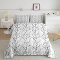 thumbnail image 2 of Feelyou Rustic Branches Kids Full Size Comforter Sets, Cartoon Plant Botanical Bedding Comforter Set, Simple Fashion Abstract Reversible Bedding Sets, Luxury Bedroom Decor, 3 Pieces, 2 of 8