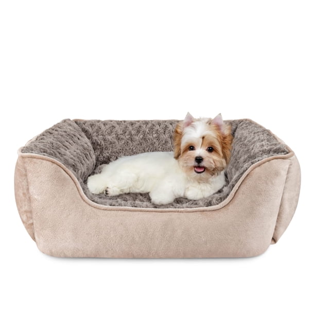 Cama para perros JOEJOY rectangular para perros pequeños, medianos y grandes, color beige