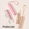 thumbnail image 3 of Sensitive Skin Silicone Lip Concealer Brush Round Head Hygienic Lid Lightweight Aluminum Tube Design Makeup Tool Multicolor, 3 of 4