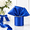 Cobalt Blue, variant on Dusty Rose Double-faced Satin Ribbon 3 Inch X 10 Yards