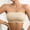 Beige, variant on Women’s Seamless Strapless Backless Bra For Silicone Push Up Sticky Bras Comfortable Support White M