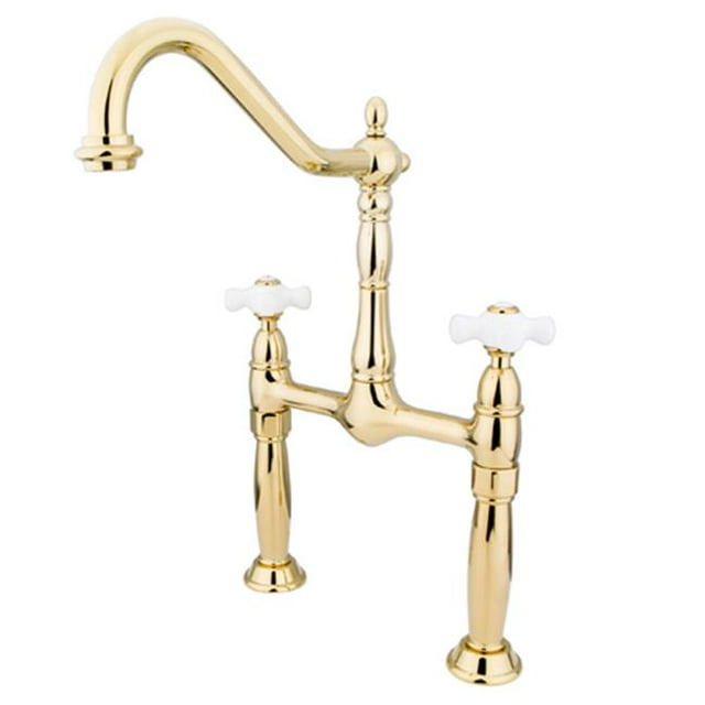 Kingston Brass KS1072PX Robinet d'Évier de Navire à Deux Poignées