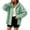 *Army Green-Plaid, variant on ClodeEU Women's Hooded Plaid Button Down Long Sleeve Shirt ,Casual Loose Blouses Jackets Army Green-Plaid,Women's Plus L