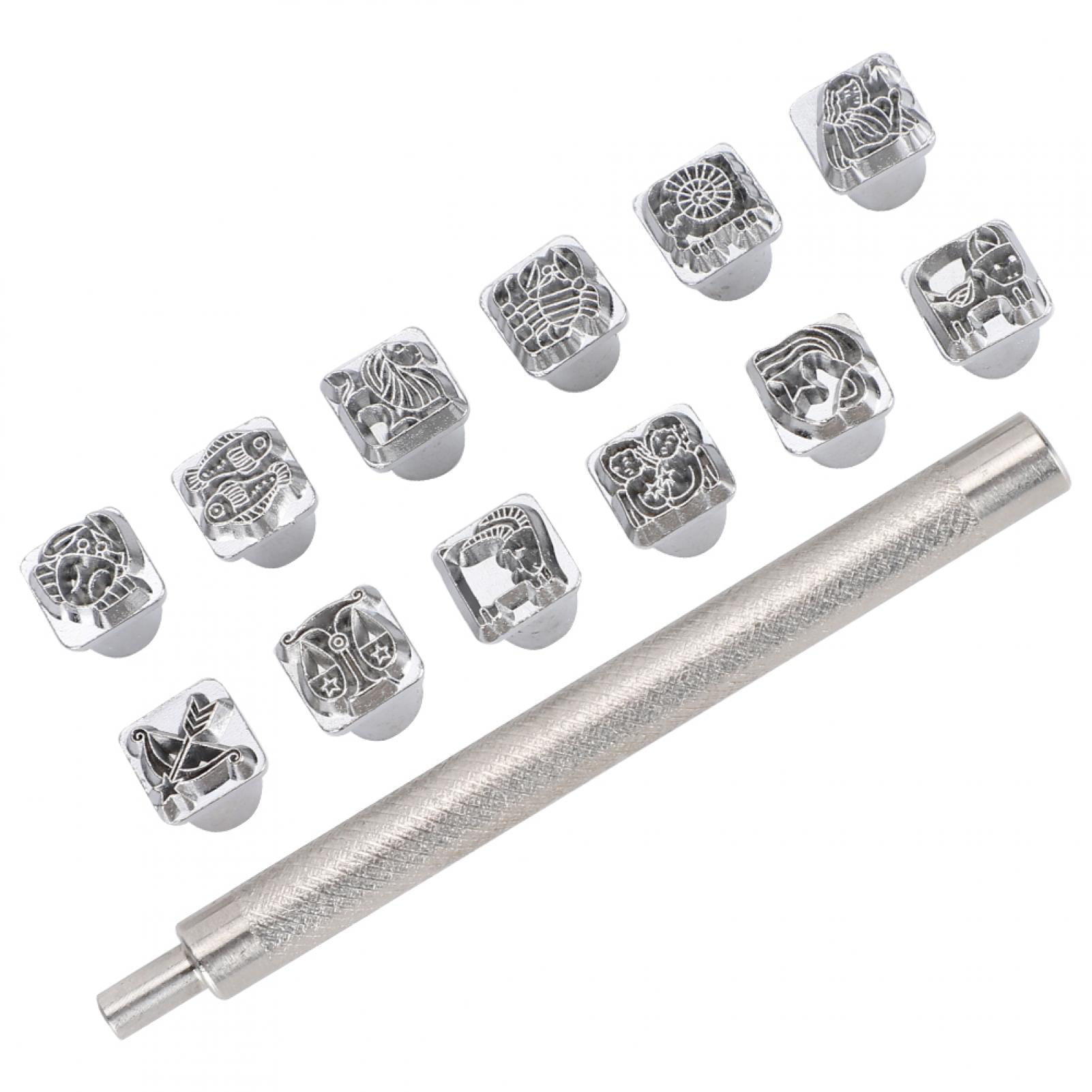 Details about   12X Stamping Punch Tool Plants Animals Pattern DIY Leather Craft Carving Stamper 
