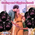thumbnail image 2 of PMU Round Pink-Onyx Black 11 Inches latex Balloon Pkg/25, 2 of 7