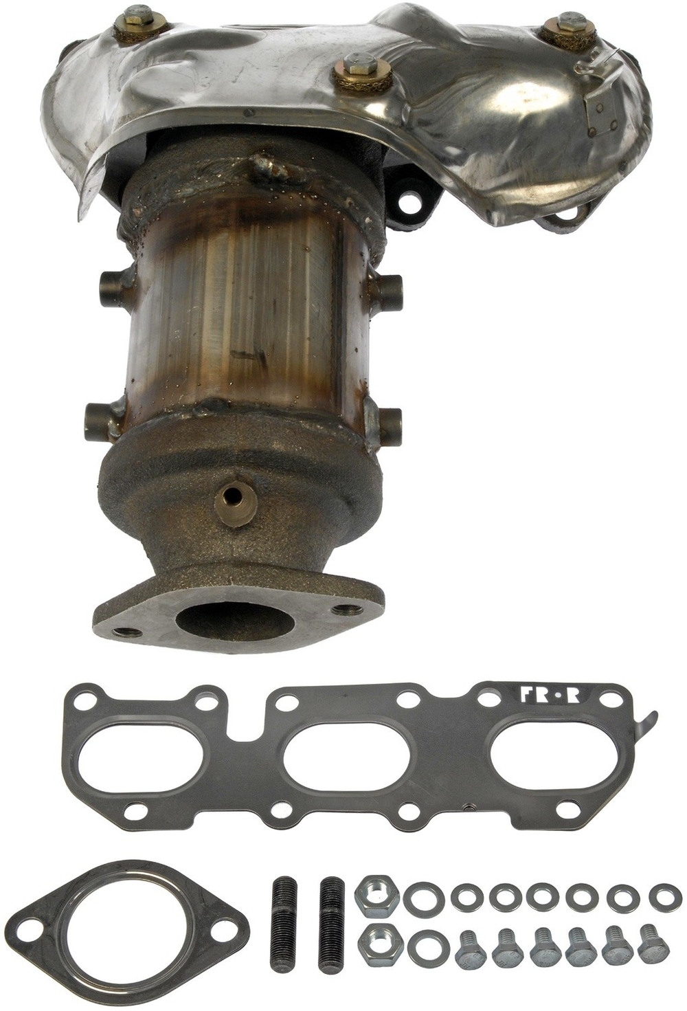 Catalytic Converter with Integrated Exhaust Manifold