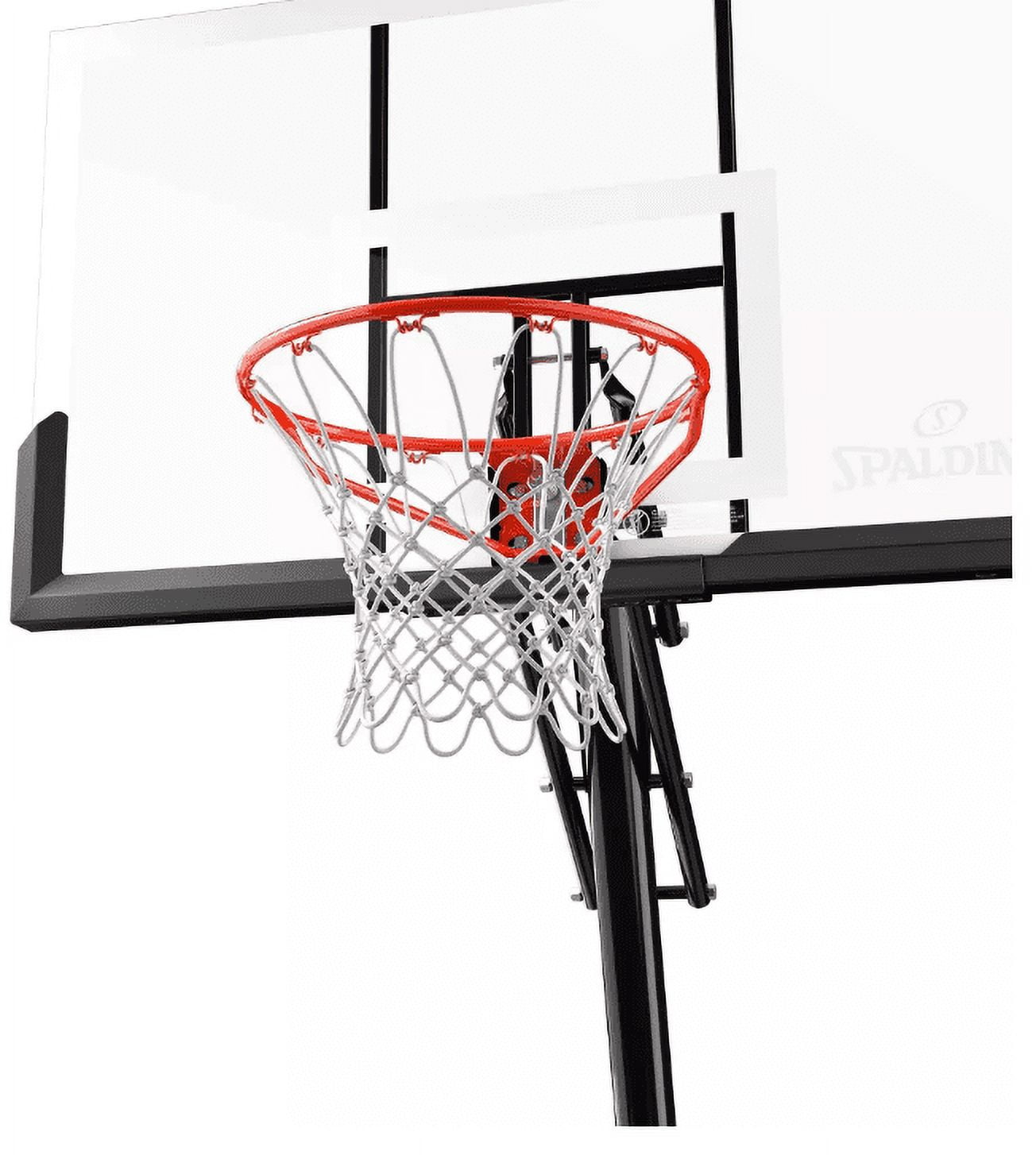 Spalding 7.5ft - 10 ft Adjustable Height 50" Polycarbonate Portable Basketball System