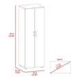 thumbnail image 5 of Miekor Furniture 2 Piece Bedroom Set, London Armoire & Baltimore Shoe Rack, Black W5U068, 5 of 6