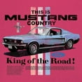 thumbnail image 3 of This Is Mustang Country King of the Road Sweatshirt Legendary Performance Classic American Muscle Licensed Hoodie, 3 of 7