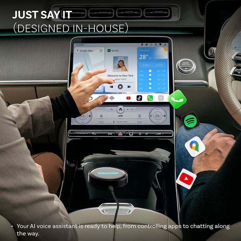 Ottocast, CarPlay AI TV Box, Wireless Android Auto, Black