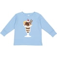thumbnail image 3 of Inktastic Ice Cream Sundae Boys or Girls Long Sleeve Toddler T-Shirt, 3 of 5