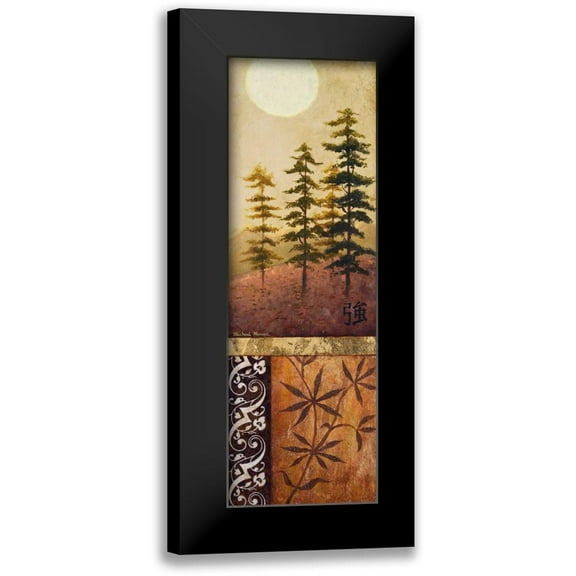 Michael Marcon 7x14 Black Modern Wood Framed Wall Art Titled - October in the East II