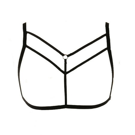 

Toma Underwear Strappy Premium Material Deep Impression Cupless Unique Design Wire Free Passionate Fashionable Harness Bras for Women