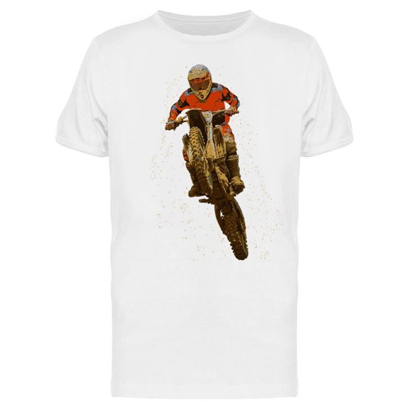 Motorcyclist Jumps Tee Men's -Image by Shutterstock
