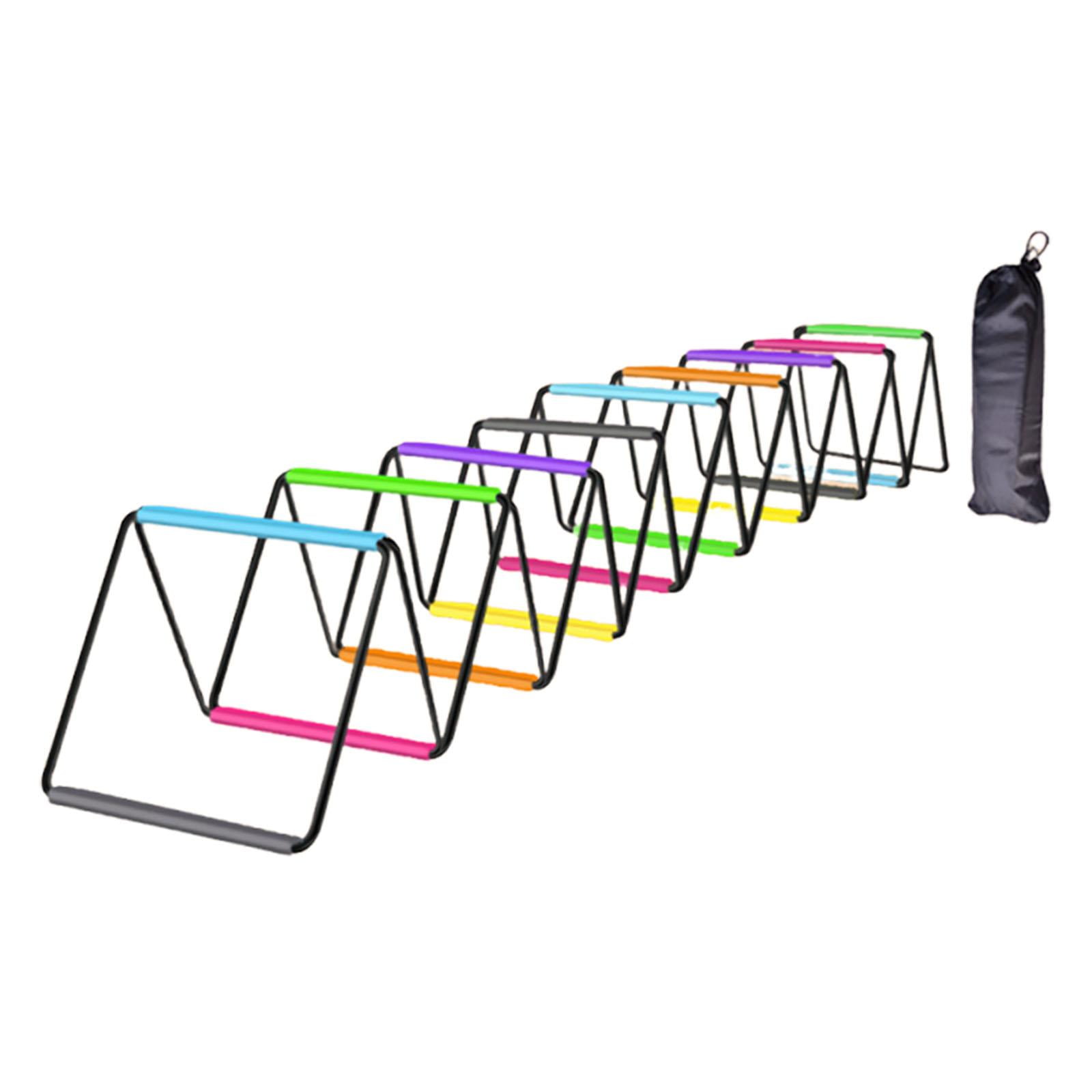 funtasica Agility Ladder Soccer Agility Training Equipment Foldable Workout Speed Ladder Football Footwork Ladder Braided Strap Material Suitable for Team Sport 800cmx40cm