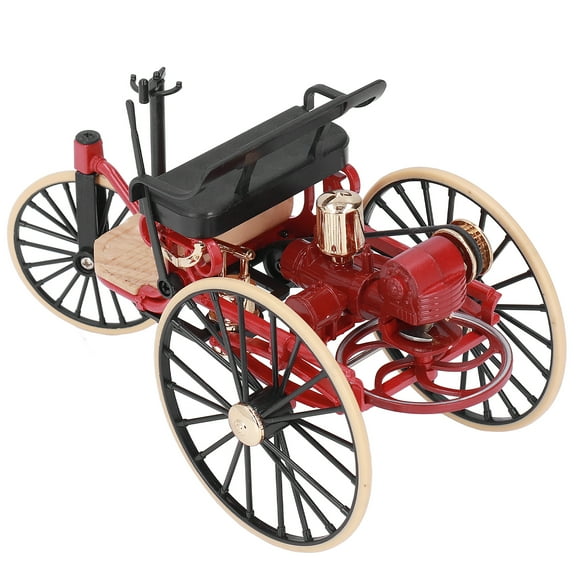 Modèle de Tricycle Classique à l'Échelle 1:12, Décoration de Modèle de Voiture en Alliage Rétro de Simulation Élevée pour la Maison