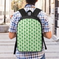 thumbnail image 5 of Uemuo Broccoli 1 Printed Durable 17-inch Student Backpack - Lightweight, Waterproof, Adjustable Straps, Ideal for School, Work, Travel, 5 of 5