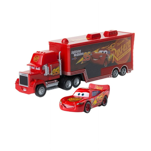 Disney Pixar Cars 2 3 Juguetes Rayo McQueen Jackson Storm Mack Uncle Container Truck Diecast Modelo Coche Juguete Regalo para Niños