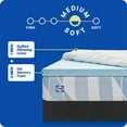 thumbnail image 4 of Sealy Dreamlife 3"Gel Memory Foam Mattress Topper + 1" Quilted Cooling Cover, Queen, Adult, 4 of 14