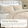 thumbnail image 4 of Superior Tanta Cotton Woven Coverlet, Queen, Beige, 4 of 11