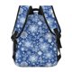 thumbnail image 4 of Easygdp whiet Snowflake blue background Mochila Ergonómica Versátil para Laptop - Múltiples Bolsillos, Correas Ajustables, Unisex para Escuela, Viajes y Actividades al Aire Libre-One Size, 4 of 5