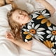 thumbnail image 5 of Balery Yellow White Daisy Pattern Conjunto de Pijama Infantil de Manga Corta con Estampado – Ropa de Dormir de Algodón Suave-4X-Large, 5 of 6