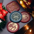 thumbnail image 4 of Winter Element Seal Wax Stamps Copper Pattern Carving Scrapbook/Envelope/Greeting Card/Nvitation Letter Sealed Wax Seal Christma, 4 of 5