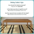 thumbnail image 5 of Now Furniture 72" Wooden Dining Table for 6, Rectangular Kitchen Table - Pecan, 5 of 6
