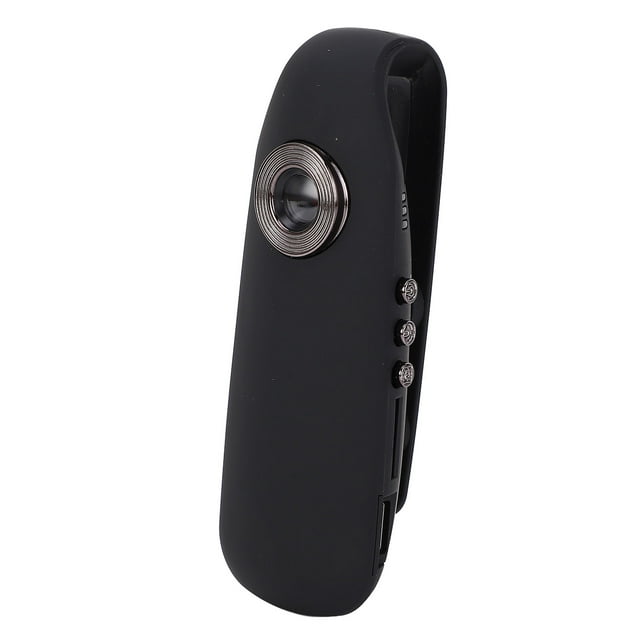 Mini Caméra Portable, Détection de Mouvement Interface Micro USB 1080P HD Caméra Vidéo Montée sur le Corps Batterie 560mAh 2MP avec Audio pour Interviews Extérieur Prise US 100-240v