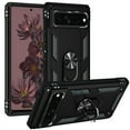thumbnail image 2 of For Google Pixel 7 Hybrid Durable Hard PC Dual Layer TPU 360° Rotatable Ring Stand Holder Kickstand Fit Magnetic Car Mount Cover ,Xpm Phone Case [ Black ], 2 of 8