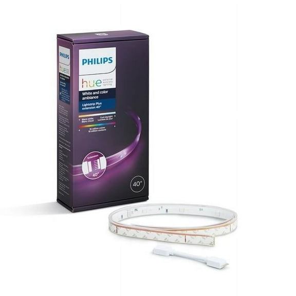 Philips  Hue Connector LED Smart Lightstrip Plus Extension Color Ambiance, White & Clear