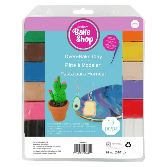 Sculpey Bake Shop Variety Pack, 12-Colors
