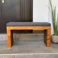 thumbnail image 3 of Banca con Cojín para Jardín para Interior o Exterior Para dos personas, Estilo Vintage De Madera Durable. D4 Moderno, 3 of 6