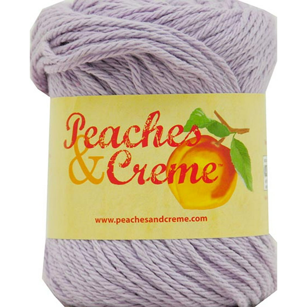 Peaches & Crème Solids Cotton Yarn, (70.9g/2.5oz), Fresh Lilac