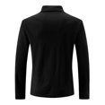 thumbnail image 4 of Mfakffe Polo Shirts For Men Long Sleeve Golf Shirts Quick Dry Lightweight 3-Button Performance Work Fishing Athletic, 4 of 5