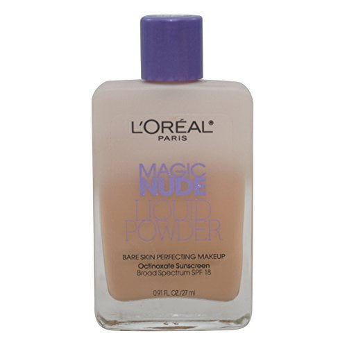 L'Oréal Paris Magic Nude Liquid Powder Bare Skin Perfecting Makeup with SPF 18, 312 Classic Ivory, 0.91 Fl. Oz.