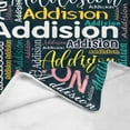 thumbnail image 3 of Custom Name Blanket for Kids Adults Personalized Blanket with Name Flannel Blanket Customized Name Blanket for Birthday Valentines Christmas Day (30x40, Pink), 3 of 6