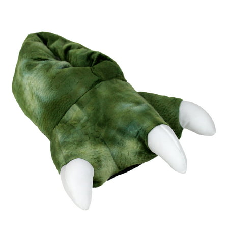 Dinosaur Feet Slippers With Sound - Plush Dino Slippers - One