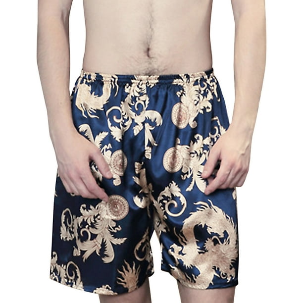 Yievot Silk Pajamas For Men Pants Shorts Summer Clearance Men's Decor ...
