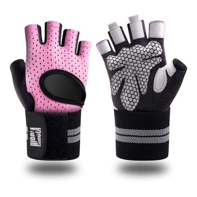 MHirola Guantes Para Gimnasio Gym Grip Soporte Muñeca Rosa esquí esquí Gafas de esquí